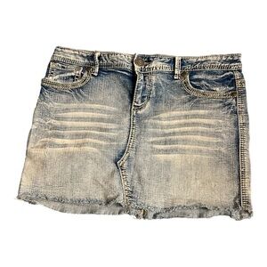 Pre-loved Y2K Maurice’s Mini Denim Skirt Size 9/10 XS  #G25